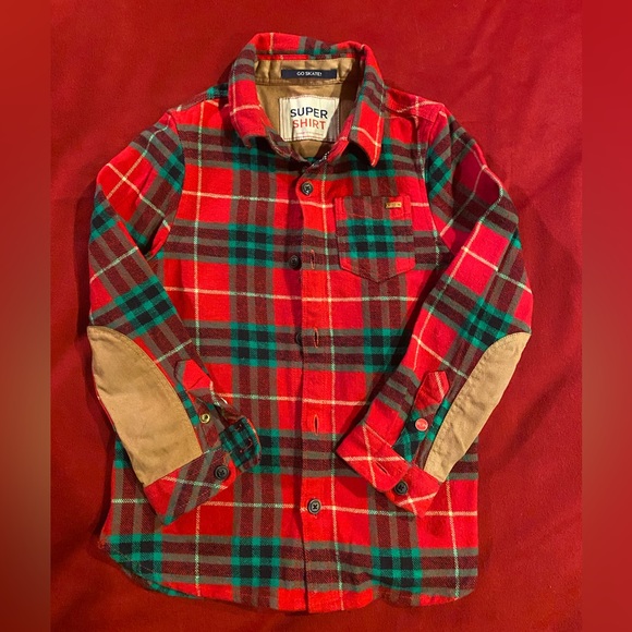 🎄🎅 Scotch & Shrunk shirt, size 4 years, color red - Picture 4 of 7